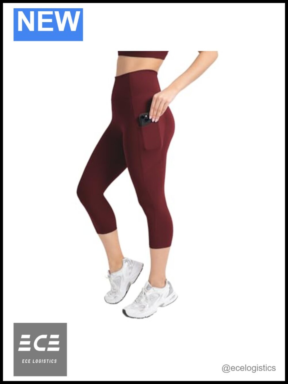 YITTY High Waist Pocket Leggings Tummy Control Athletic Yoga Capri
